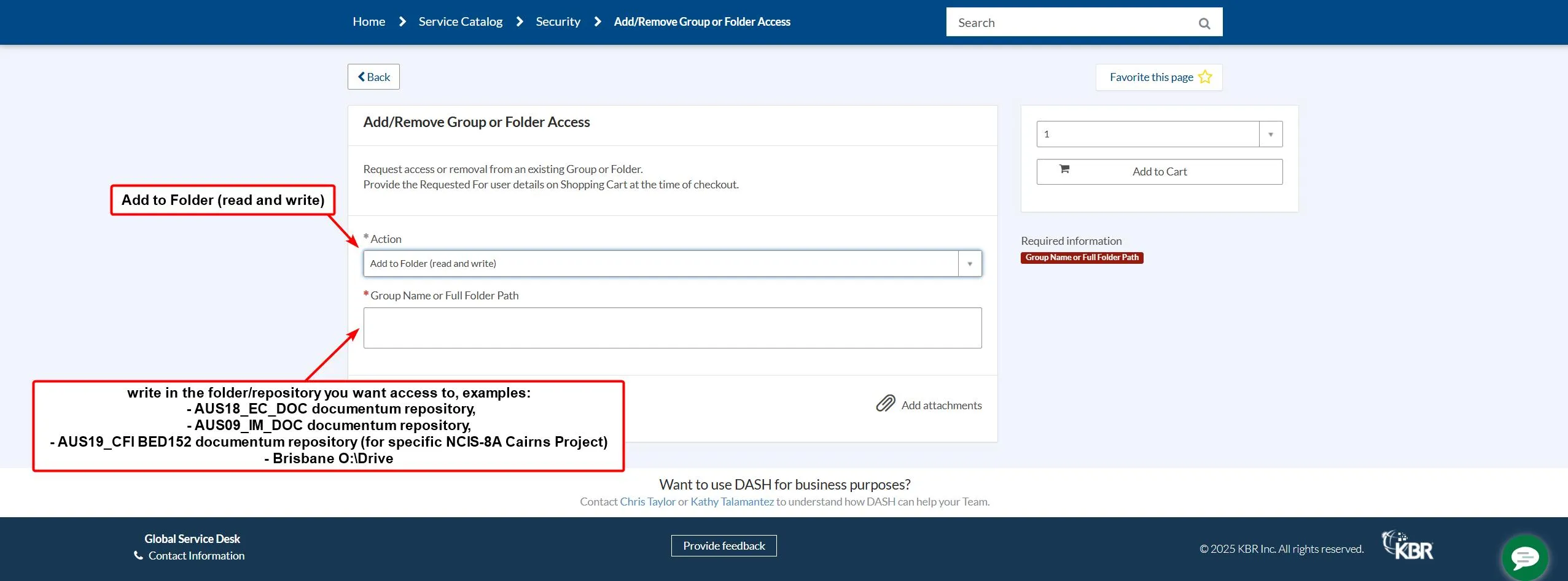 Dash Ticket Folder Access